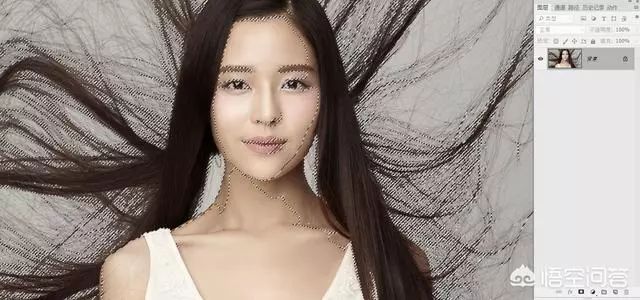 ps抠图头发