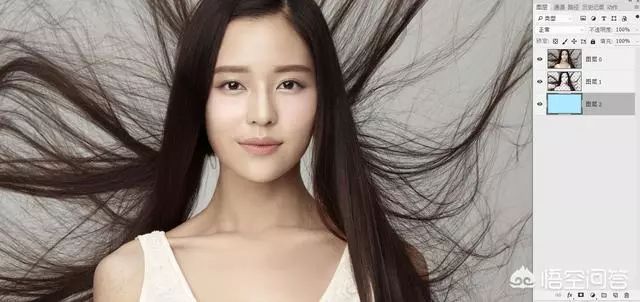 ps抠图头发